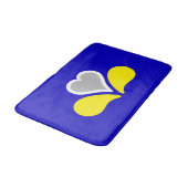Flagge von Brüssel, Belgien Bath Mat Badematte (Schrägansicht)