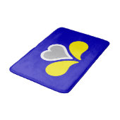 Flagge von Brüssel, Belgien Bath Mat Badematte (Schrägansicht)