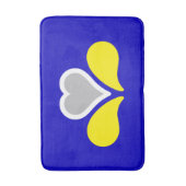 Flagge von Brüssel, Belgien Bath Mat Badematte (Vorderseite Vertikal)