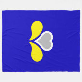 Flagge von Brüssel, Belgien Fleece Blanket (Vorderseite (Horizontal))