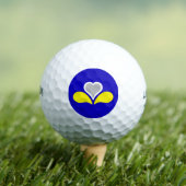 Flagge von Brüssel, Belgien Golfball (Insitu T-Shirt)