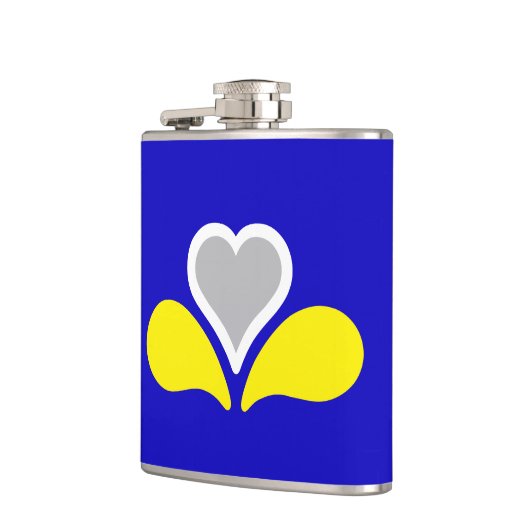Flagge von Brüssel, Belgien Hip Flask Flachmann (Links)