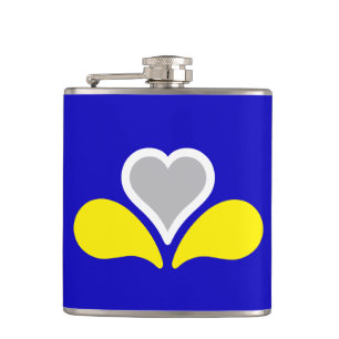 Flagge von Brüssel, Belgien Hip Flask Flachmann