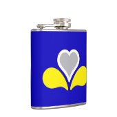 Flagge von Brüssel, Belgien Hip Flask Flachmann (Rechts)