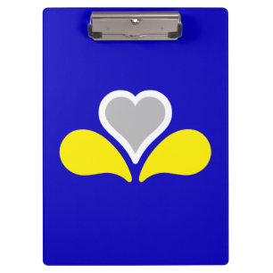 Flagge von Brüssel, Belgien Klemmbrett