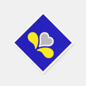 Flagge von Brüssel, Belgien Servietten (Ecke)