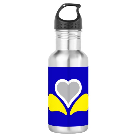 Flagge von Brüssel, Belgien: Stainless Steel Water Edelstahlflasche (Vorderseite)