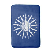 Flagge von Buffalo, New York Bathroom Mat Badematte (Vorderseite Vertikal)