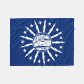 Flagge von Buffalo, New York Fleece-Decke Fleecedecke (Vorderseite (Horizontal))
