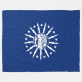 Flagge von Buffalo, New York Fleece-Decke Fleecedecke (Vorderseite (Horizontal))
