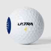 Flagge von Buffalo, New York Golfball (Logo)