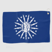 Flagge von Buffalo, New York Golfhandtuch (Horizontal)