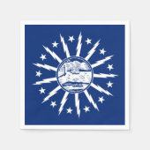 Flagge von Buffalo, New York Napkins Serviette (Vorderseite)