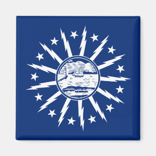 Flagge von Buffalo (Stadt am New Yorker Staat) Magnet