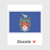 Flagge von Bulawayo, Simbabwe Aufkleber (Blatt)