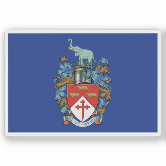 Flagge von Bulawayo, Simbabwe Aufkleber (Vorderseite)