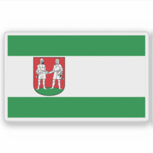 Flagge von Bünde, Deutschland Aufkleber