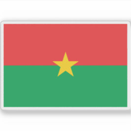 Flagge von Burkina Faso Aufkleber