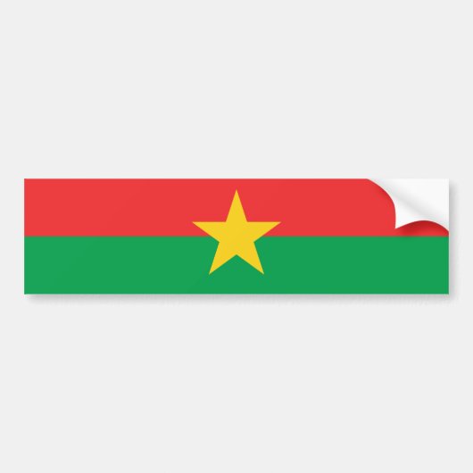 Flagge von Burkina Faso Autoaufkleber (Vorne)
