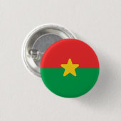 Flagge von Burkina Faso Button (Vorne & Hinten)
