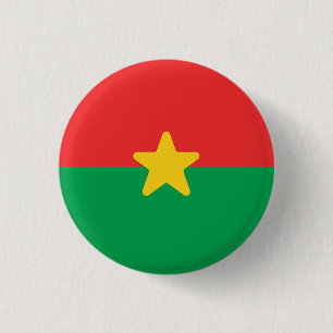 Flagge von Burkina Faso Button