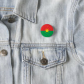 Flagge von Burkina Faso Button (Beispiel)