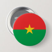 Flagge von Burkina Faso Button (Vorne & Hinten)