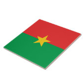 Flagge von Burkina Faso Fliese (Seite)