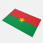 Flagge von Burkina Faso Fußmatte (Schrägansicht)