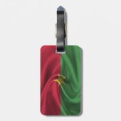 Flagge von Burkina Faso Gepäckanhänger (Rückseite vertikal)