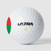Flagge von Burkina Faso Golfball (Logo)