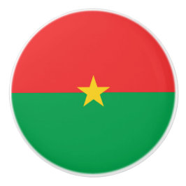 Flagge von Burkina Faso Keramikknauf