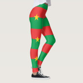 Flagge von Burkina Faso Leggings (Rechts)