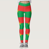 Flagge von Burkina Faso Leggings (Vorderseite)