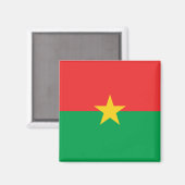 Flagge von Burkina Faso Magnet (Vorderseite/Rückseite)