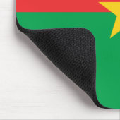Flagge von Burkina Faso Mousepad (Ecke)