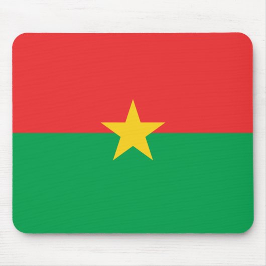 Flagge von Burkina Faso Mousepad (Vorne)