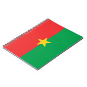 Flagge von Burkina Faso Notizblock (Linke Seite)