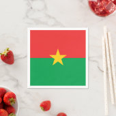 Flagge von Burkina Faso Papier Napkins Serviette (Beispiel)