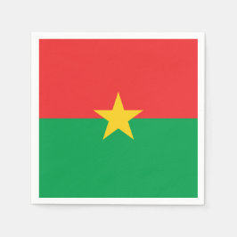 Flagge von Burkina Faso Papier Napkins Serviette
