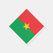 Flagge von Burkina Faso Papier Napkins Serviette (Ecke)