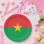 Flagge von Burkina Faso Pappteller (Party)
