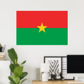 Flagge von Burkina Faso Poster (Heimbüro)