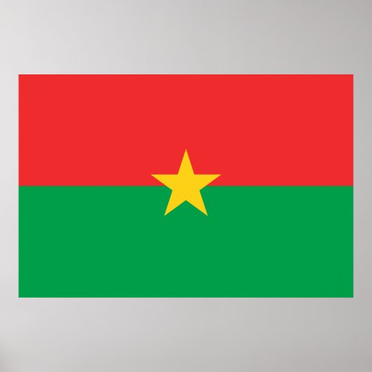 Flagge von Burkina Faso Poster (Vorne)