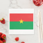 Flagge von Burkina Faso Serviette (Beispiel)