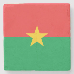 Flagge von Burkina Faso Steinuntersetzer