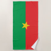 Flagge von Burkina Faso Strandtuch (Vorderseite)