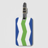 Flagge von Burlington, Vermont Gepäckanhänger (Vorderseite Vertikal)