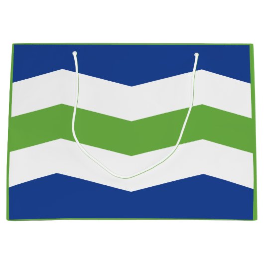 Flagge von Burlington, Vermont Große Geschenktüte (Vorderseite)
