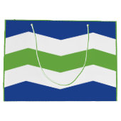Flagge von Burlington, Vermont Große Geschenktüte (Rückseite)